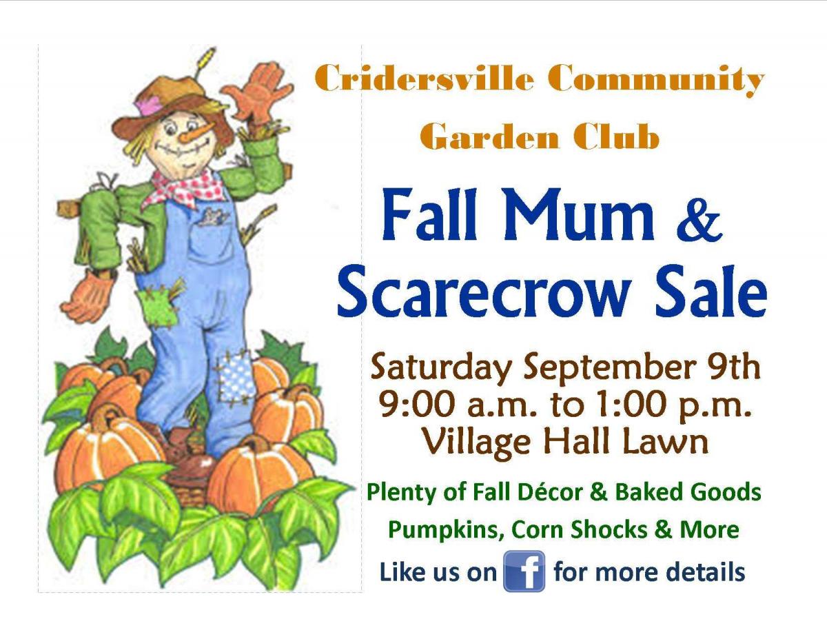 Cridersville Fall Mum & Scarecrow Sale