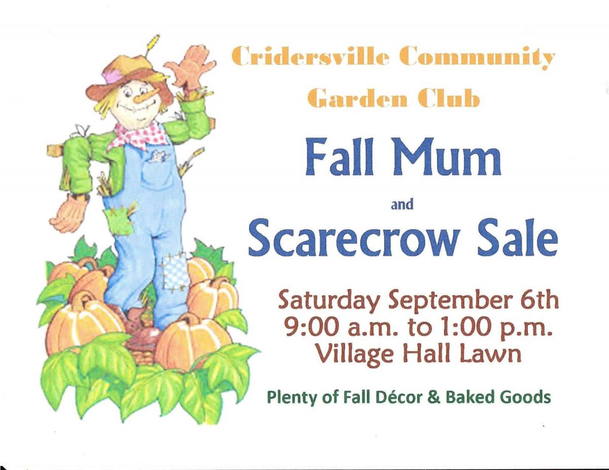 Cridersville Community Fall Mum and Scarecrow Sale